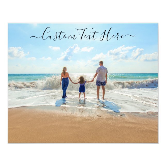 Personalized Your Photo Print with Custom Text (Front)