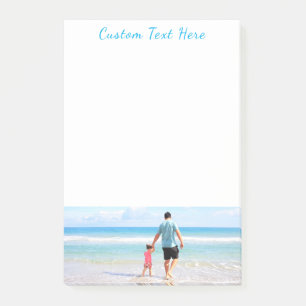Personalized Your Photo Sticky Notes Custom Text