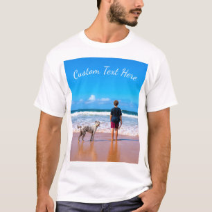 Personalized Your Photo T-Shirt with Custom Text