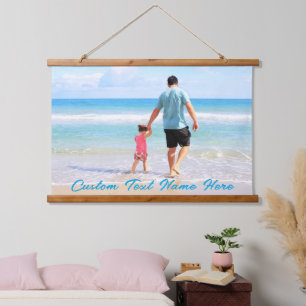 Personalized Your Photo Tapestry with Custom Text