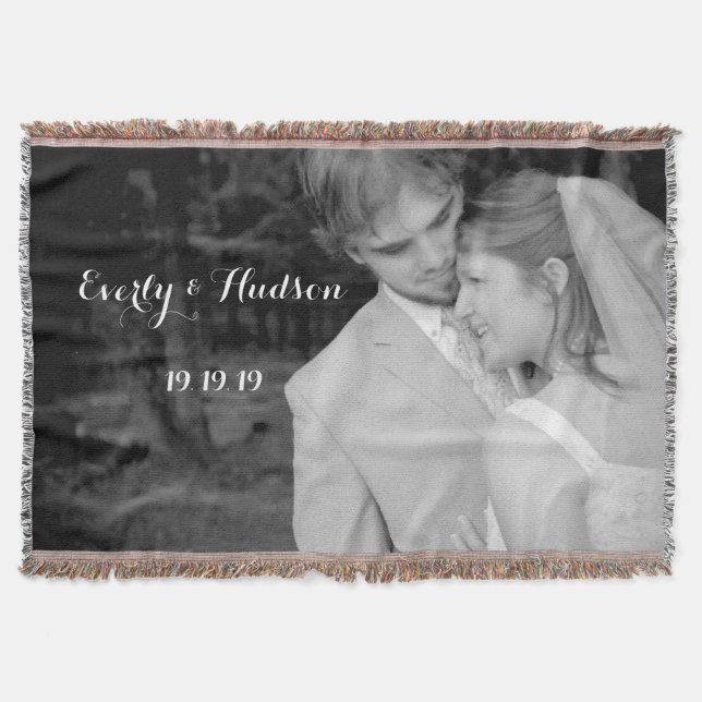 Personalized Your Photo Throw Blanket (Front)