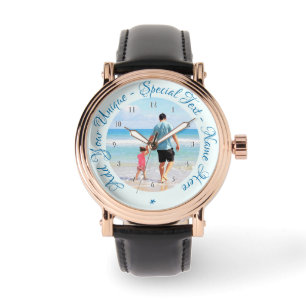 Personalized Your Photo Watch with Custom Text
