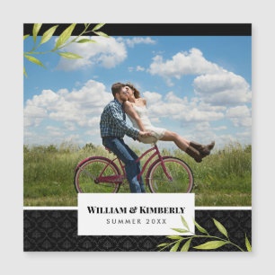 Personalized Your Photo with Laurel and Damask