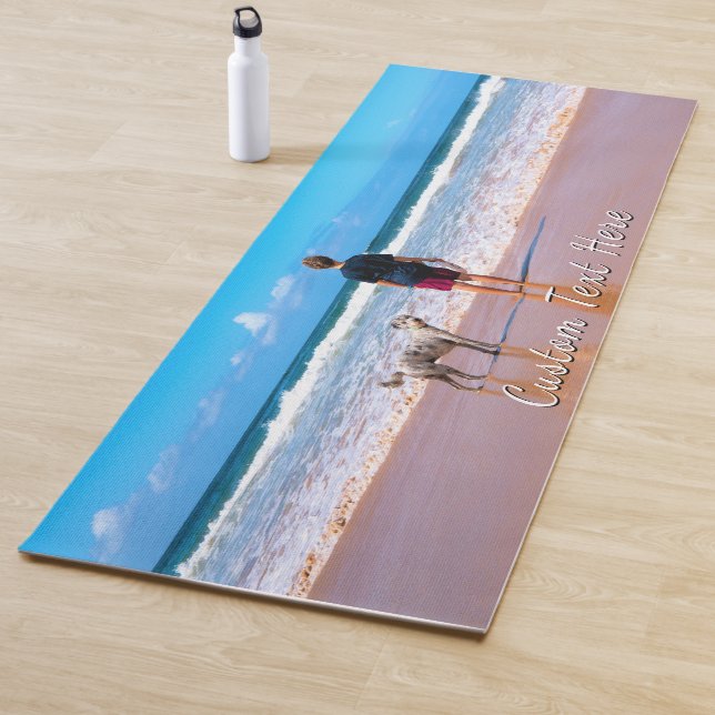 Personalized Your Photo Yoga Mat with Custom Text (In Situ)