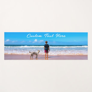 Personalized Your Photo Yoga Mat with Text