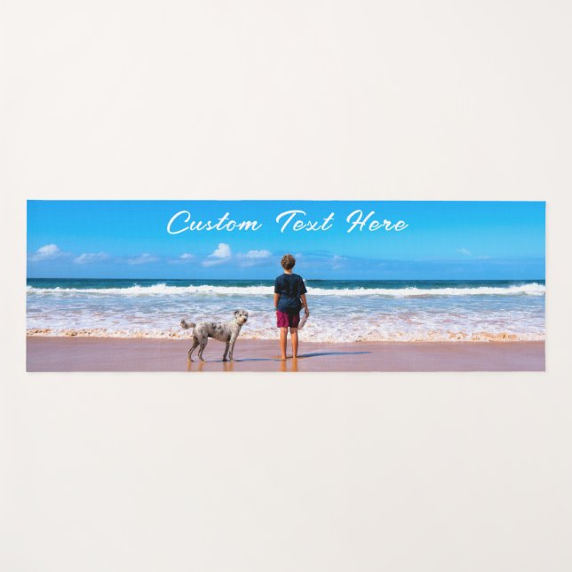 Personalized Your Photo Yoga Mat with Text (Front (Horizontal))