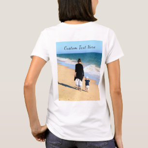 Personalized Your Photos T-Shirt with Custom Text
