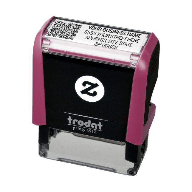 Personalized Your QR Code Address Stamp Example (Product)