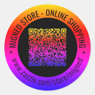 Personalized Your QR Code and Custom Text Stickers