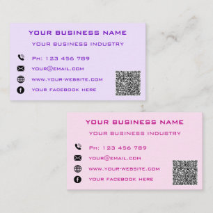Personalized Your QR Code Business Card Template