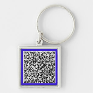 Personalized Your QR Code Keychain Custom Colour