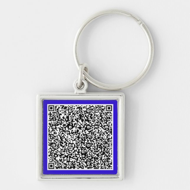 Personalized Your QR Code Keychain Custom Colour (Front)