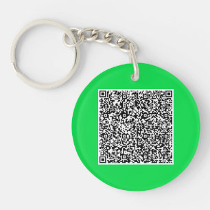 Personalized Your QR Code Keychain Custom Colours