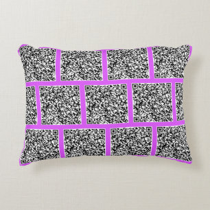 Personalized Your QR Code Pillow Custom Colour