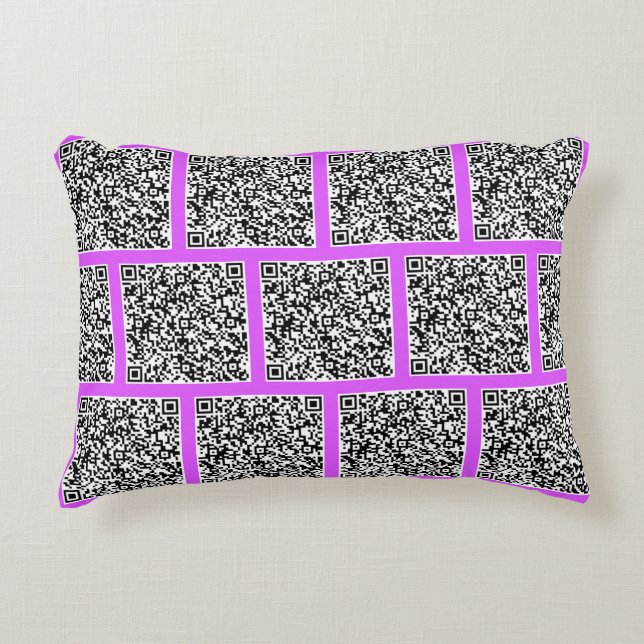 Personalized Your QR Code Pillow Custom Colour (Front)