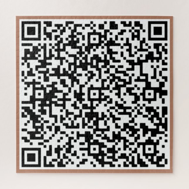 Personalized Your QR Code Puzzle Example (Vertical)