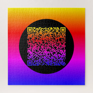 Personalized Your QR Code Scan Info Colour Puzzle