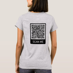 Personalized Your QR Code Scan Info Funny T-Shirt