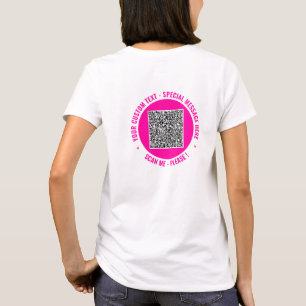 Personalized Your QR Code T-Shirt with Custom Text