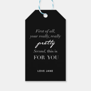 Personalized "Your really Pretty" gift tag