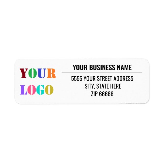 Personalized Your Return Address Labels Template (Front)