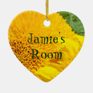Personalized Your Room ornaments Sunflowers