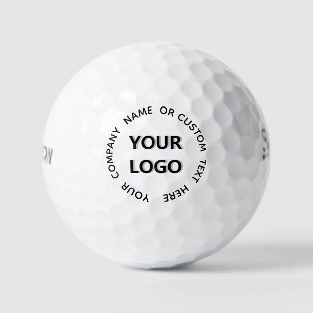 Personalized Your Text and Logo Stamp Golf Balls (Front)