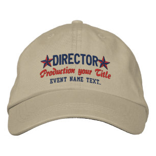 Personalized Your Text DIRECTOR Embroidery Embroidered Hat