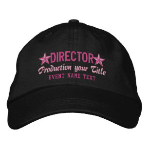 Personalized Your Text DIRECTOR Embroidery Embroidered Hat