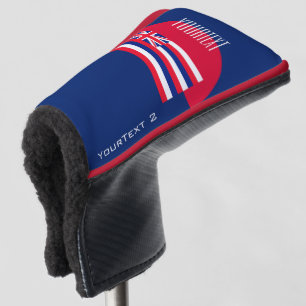 Personalized Your Text Hawaii State Flag on a Golf Head Cover