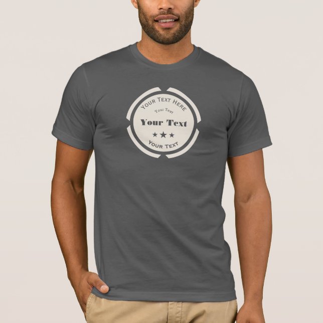 Personalized Your Text Here Logo T-Shirt (Front)