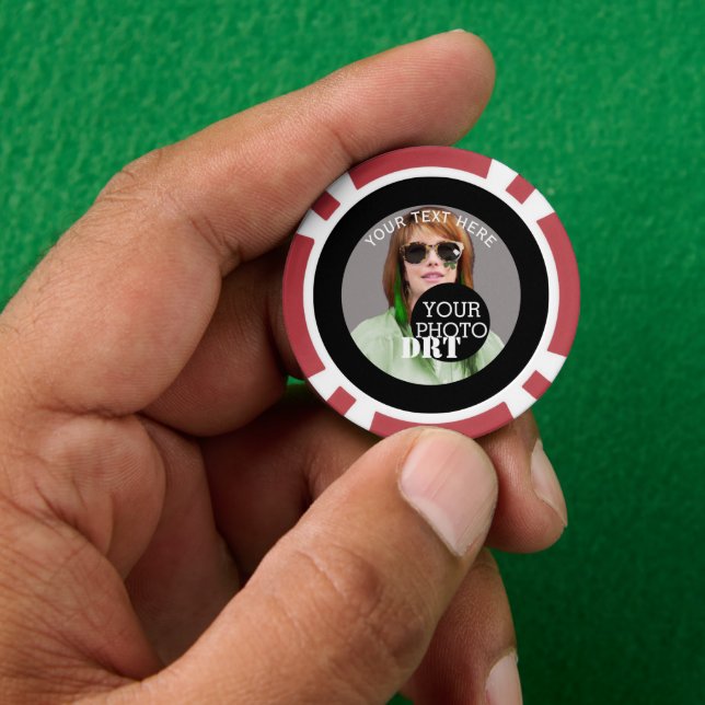 Personalized Your Text Monogram Your Image on a Poker Chips (Hand)
