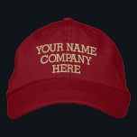 Personalized Your Text Name Hat Embroidered Cap<br><div class="desc">Easy Personalized Embroidered Promotional Caps - Add Your Text - Name - Company / Number / Letter / Slogan - Tagline / or Website , Phone , E-mail , Social Media Handle , Address , Logo - Photo / more - Choose Your Colour / Size / Font - Make your...</div>