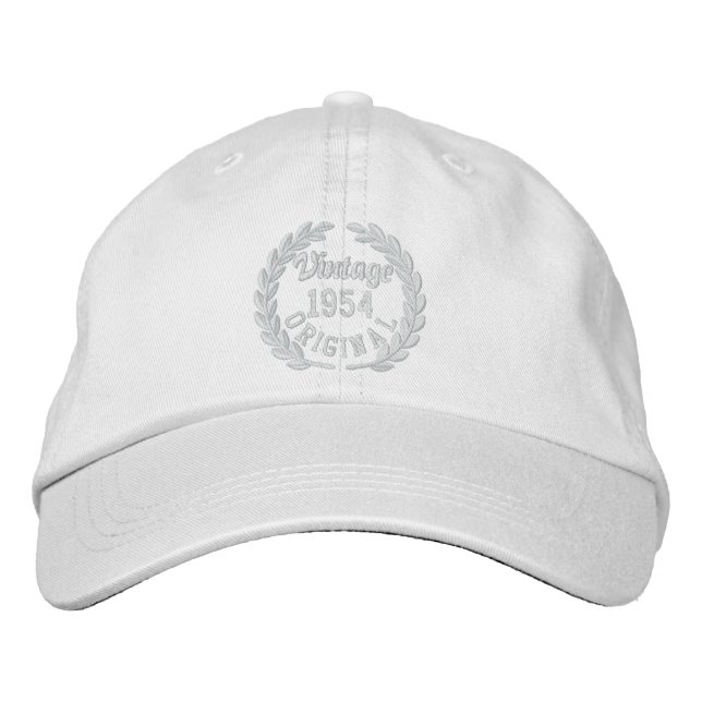 Personalized Your YEAR Original Laurels Embroidery Embroidered Hat (Front)