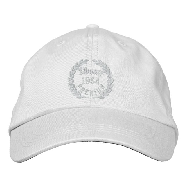 Personalized Your YEAR Premium Laurels Embroidery Embroidered Hat (Front)