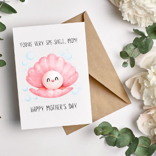 Personalized You're Spe-Shell, Cute Mother's Day  Holiday Card