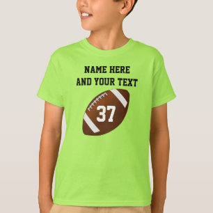 Personalized Youth Football Jerseys Name, Number T-Shirt