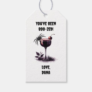 Personalized "You've been Boozed" Halloween  Gift Tags