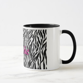 Personalized Zebra Print Coffee Mug For Her