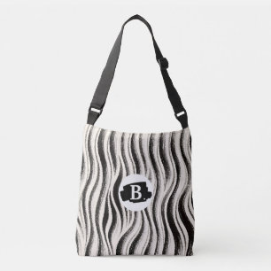 Personalized Zebra Stripe All-Over Print Tote