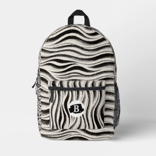 Personalized Zebra Stripe Print Cut & Sew Bag