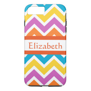 Personalized Zigzag Chevron Pattern Colourful Whit iPhone 8 Plus/7 Plus Case