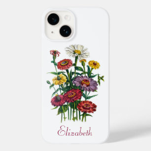 Personalized Zinnias Case-Mate iPhone 14 Case