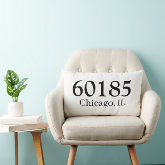Personalized Zip Code housewarming present         Lumbar Pillow
