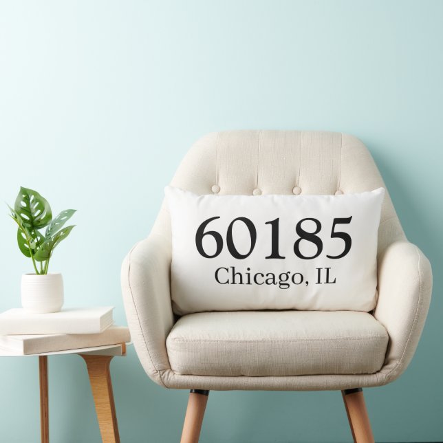 Personalized Zip Code housewarming present         Lumbar Pillow (Chair)
