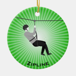 Personalized Zipline Ornament