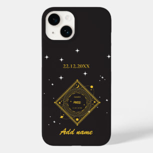 Personalized Zodiac Custom name Aquarius Case-Mate iPhone 14 Case