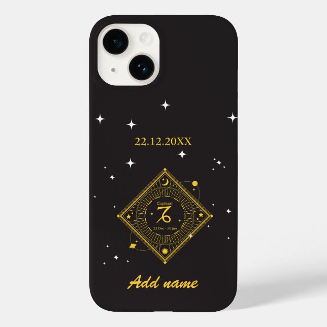 Personalized  Zodiac Custom name Capricorn  Case-Mate iPhone Case (Back)