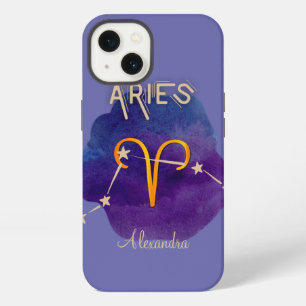 Personalized Zodiac Sign Aries Constellation iPhone 13 Case