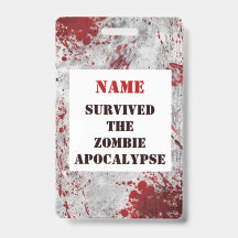 Personalized Zombie Apocalypse Blood Lanyard
